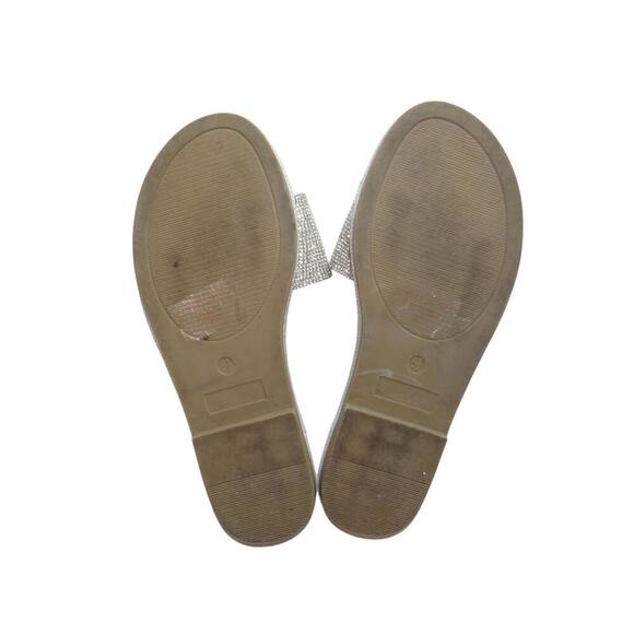 Glaze Elegant Rhinestone Slide Sandals Flats Size 6.5 - Picture 6 of 6